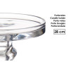 CANDELABRO CRISTAL ANILLO M 28CM