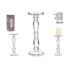CANDELABRO CRISTAL ANILLO L 36CM