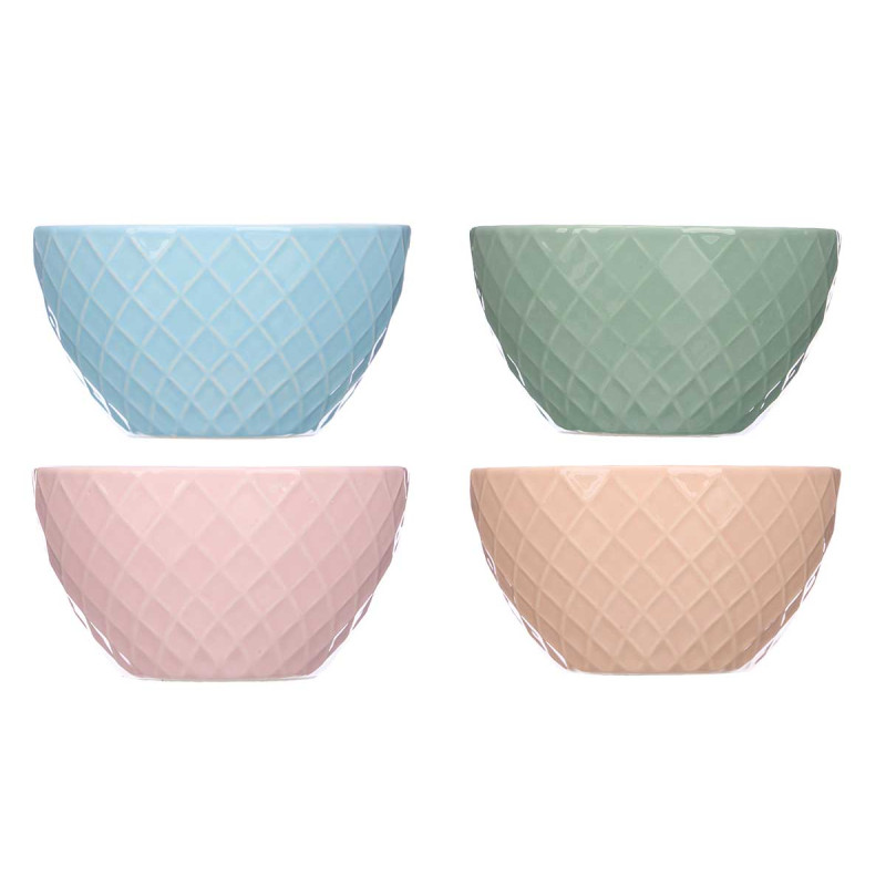 TAÇA 13CM DIAMANTE CORES PASTEL SORT 4