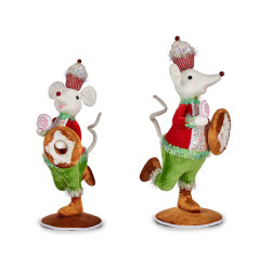 SOURIS VERT POUR DECORATION  55CM 