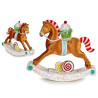 CHEVAL A BASCULE COLORIS 34CM