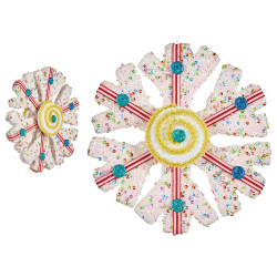 RED SNOWFLAKE 17CM 