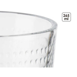 SET 6 VERRES 265ML POINTS NILO