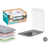 CONJ 4 RECIPIENTES SORT 4 CORES 1,2L