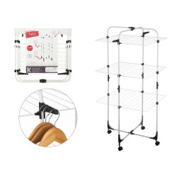 TENDEDERO VERTICAL PLEGABLE RUEDAS 30M