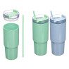 VERRE À PAILLE 750ML ASSORT 2 AZUL VERDE