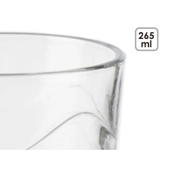 SET 6 VASOS 265ML ONDAS SELLA