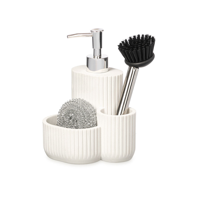 DISTRIBUTEUR CUISINE TAMPON A RECURER BROSSE BLANC