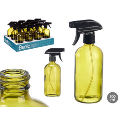 PULVERIZADOR EM VIDRO REDONDO VERDE 500ML