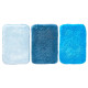 LONG PILE CARPET 40X60 CM 3 BLUE SHADES
