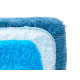TAPETE PELO LONGO 40X60 C 3 TONS AZUIS