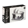 GRAY DOUBLE-HEIGHT DISH DRAINER