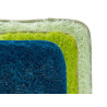 TAPETE PELO LONGO 40X60 C 3 TONS VERDES