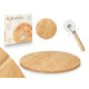 SET CHOPBOARD PIZZA CUTTER