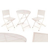 SET TABLE AND 2 CHAIRS OFF-WHITE