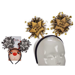 DIADEMA FELIZ AÑO NUEVO ESTRELLAS