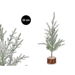 ALBERO NATALE 33CM RIFINITURA NEVE