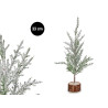 ALBERO NATALE 33CM RIFINITURA NEVE