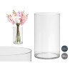 CYLINDRICAL ACRYLIC VASE 15X25CM 