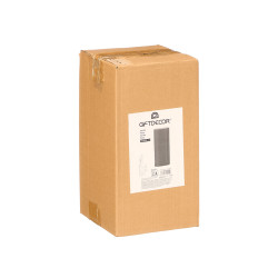 CYLINDRICAL ACRYLIC VASE BLACK 15X30CM