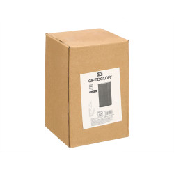 CYLINDRICAL ACRYLIC VASE BLACK 15X25CM
