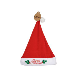 GORRO PAPA NOEL MUERDAGO VERDE GR MERRY CHRISTMAS
