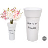 JARRON FLORISTA BLANCO 43CM