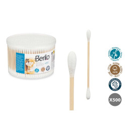 BOX OF 500 BAMBOO EAR SWABS