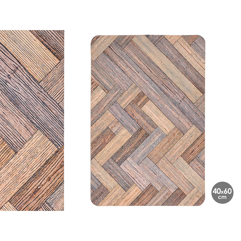 ALFOMBRA COCINA EFECTO MADERA 40X60CM