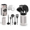 SET 5 UTENSILI SUPPORTO ACCIAIO