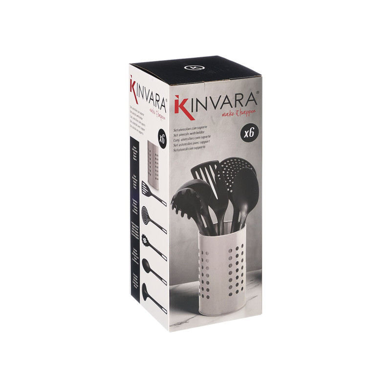 SET 5 STEEL UTENSIL HOLDER 