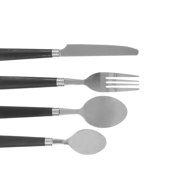 SET 4 CUBIERTOS SURT 3 COLORES TIERRA