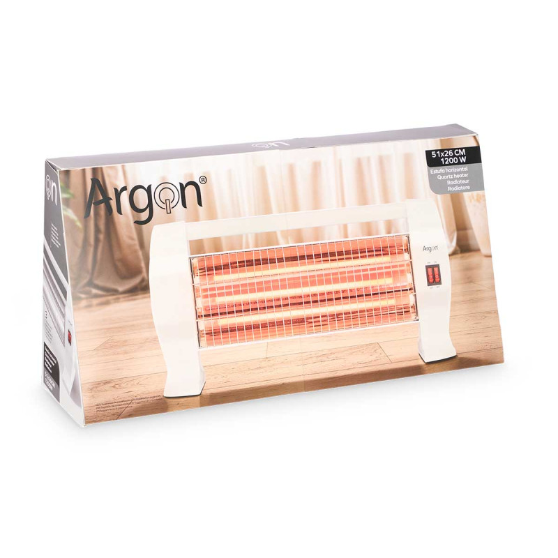 STUFA ORIZZONTALE 3 ELEMENTU 1200W