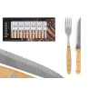 SET 16 PZ POSATE LEGNO 