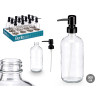 DISPENSER VETRO ROTONDO TRASPARENTE 500ML