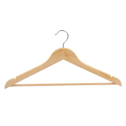 SET 3 CINTRES EN BOIS NATUREL