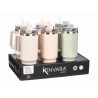THERMAL MUG 1200ML HANDLE AND STRAW 3 LIGHT COL  