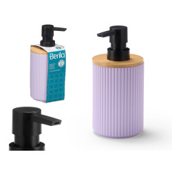 BAMBOO DISPENSER STRIPES LILAC 