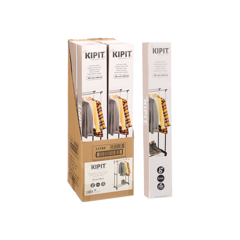APPENDIABITI DOPPIO CON RUOTE 