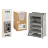 5 SHELVES SHOE RACK GREY