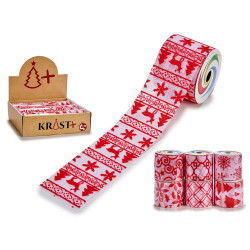NASTRO FIOCCO BIANCO E ROSSO NATALE ASST 