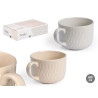 BREAKFAST MUG ASSORTED 2 LIGHT COLOURS 600ML