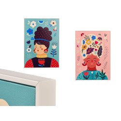 QUADRO DONNA COLORI ASS 2 50X70CM