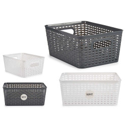  STORAGE BASKET L HANDLE SET 2 COLORS BRAIDED
