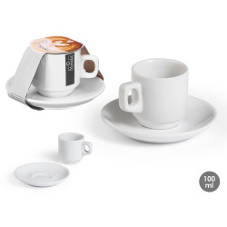 COFFEE CUP SAUCER PORCELAIN 100ML