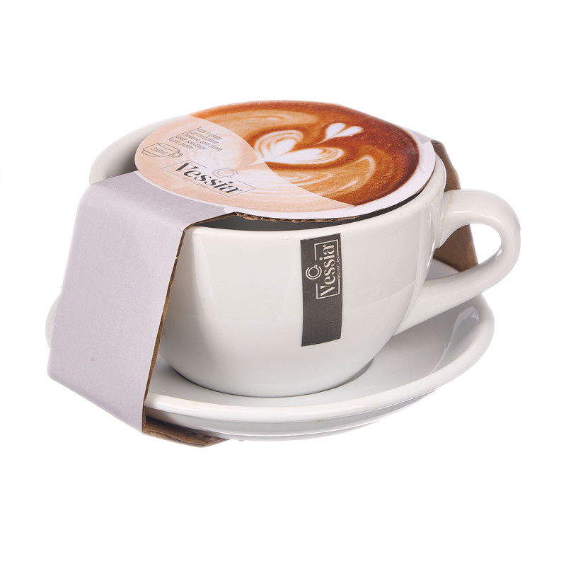 COFFEE CUP SAUCER PORCELAIN 350ML