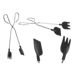 PINZA COCINA ACERO NEGRA
