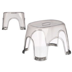 TABOURET GRIS FUMÉE