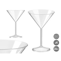 SET 4 TAZZE ACRILICHE 260ML