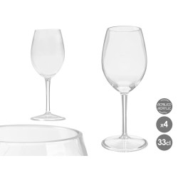 SET 4 TAZZE IN ACRILICO 330ML